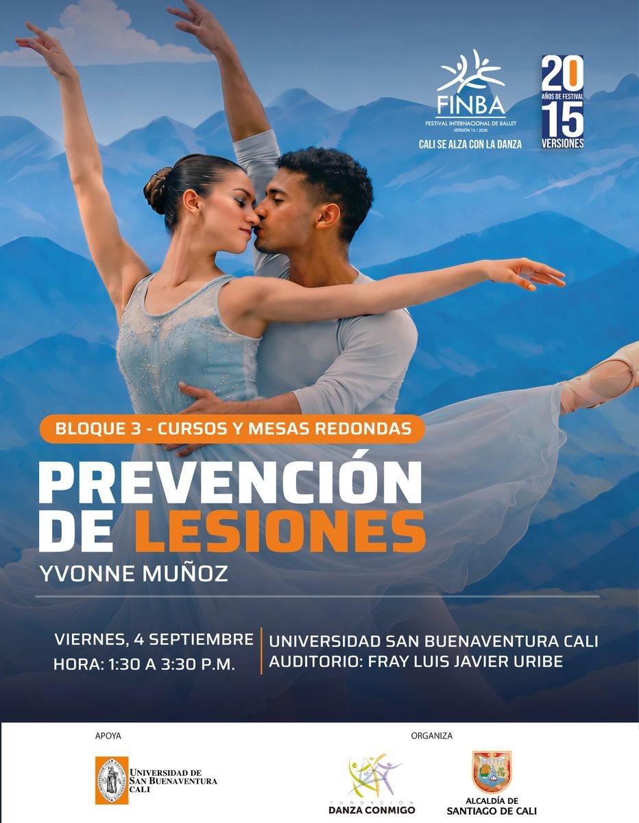 Afiche · Prevención de Lesiones con Yvonne Muñoz